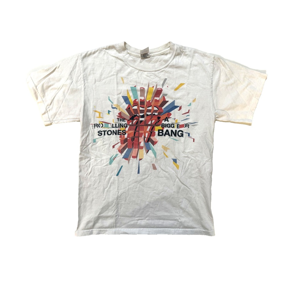 Vintgage Y2K Rolling Stones Shirt Mens MED Bigger Bang World Tour‎ Anvil 2006